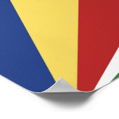 セーシェル国旗 ポスター (角)