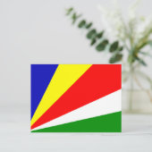 セーシェル国旗 ポストカード (スタンド正面)