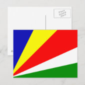 セーシェル国旗 ポストカード (正面/裏面)