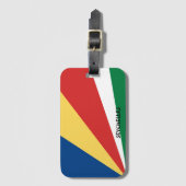 セーシェル国旗 ラゲッジタグ (正面縦)