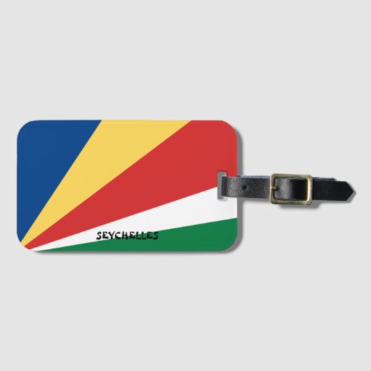 セーシェル国旗 ラゲッジタグ (正面横)