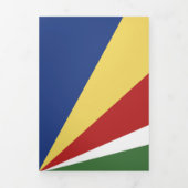 セーシェル国旗 三つ折りカード (カバー)