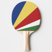 セーシェル国旗 卓球ラケット (正面)