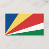セーシェル国旗 名刺 (正面)