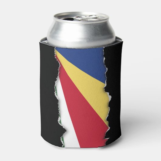 セーシェル国旗 缶クーラー (缶正面)