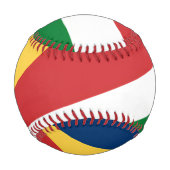 セーシェル色の愛国野球 野球ボール (裏面)