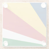 セーシェル色ガラスのコースター ガラスコースター (裏面)