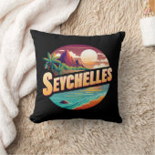 セーシェル諸島インディアン海 クッション (ブランケット)