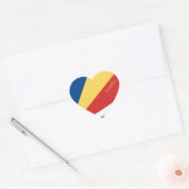 セーシェル ハート ステッカー, セーシェル 愛国旗 ハートシール (封筒)