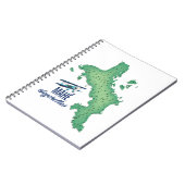 セーシェル・マヘ島の古地図 ノートブック (左側)
