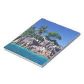 セーシェル。Ilot St. Pierre （Praslinの近く） ノートパッド (回転)