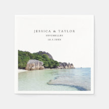 セーシ結婚ェルのカスタムフォトカクテルナプキン