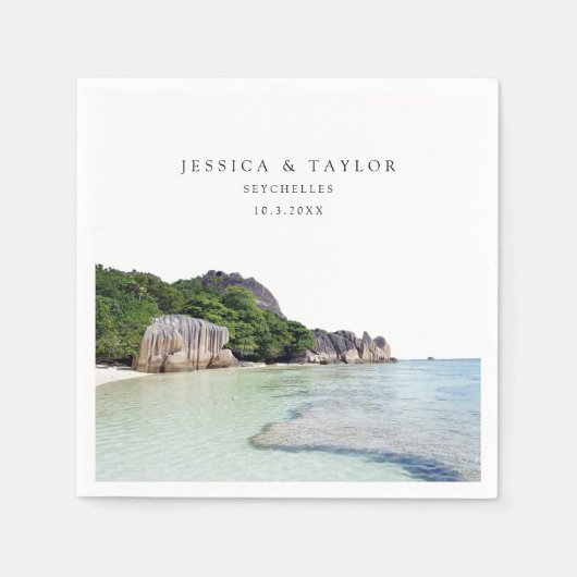 セーシ結婚ェルのカスタムフォトカクテルナプキン スタンダードカクテルナプキン (正面)