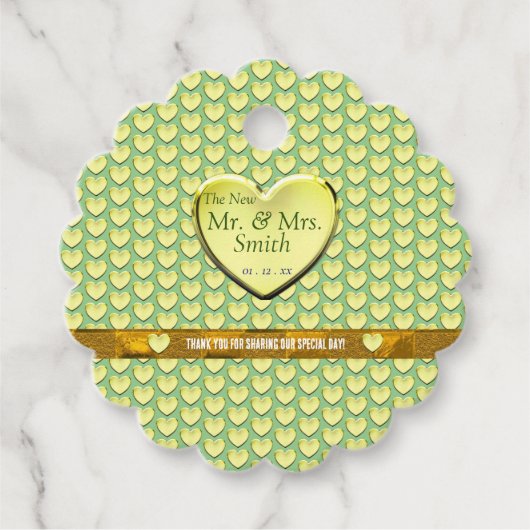 セージありがとうパーティーイベント結婚ズ フェイバータグ (正面)