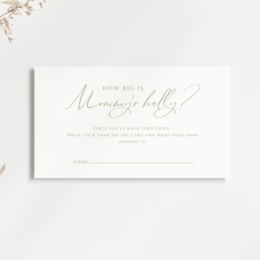 セージお洒落グリーンどのように大きいママのベリーカード プレイスカード