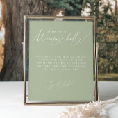 セージお洒落グリーンどのように大きいママの腹 ポスター