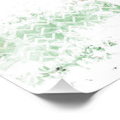 セージかわいらしとホワイトグランジ抽象芸術 フォトプリント            (角)