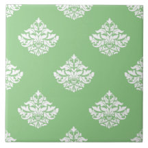 セージかわいらしグリーンビクトリアン花柄キッチン