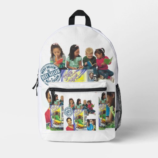 セージが夏のプリントカットソーバッグを見つける プリントバックパック (正面)