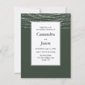 セージとシルバーシンプルの結婚 招待状 (正面)