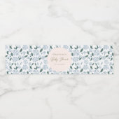 セージとダスティブルーベイビーフローラシャワーカスタム ペットボトルラベル (シングルラベル)