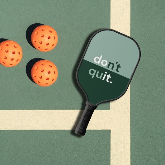 セージとダークグリーンモダンモノグラム ピックルボールラケット