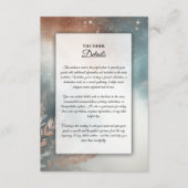 セージとテラコッタスターダスト結婚の空 エンクロージャーカード (正面)