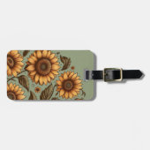 セージとヒマワリ ラゲッジタグ (正面横)
