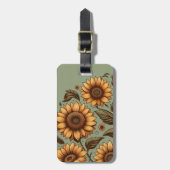 セージとヒマワリ ラゲッジタグ (正面縦)