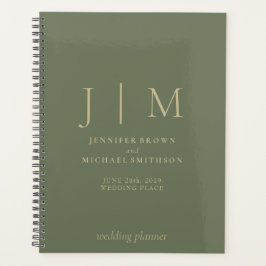 セージとフォーマル金ゴールドシンプルデー結婚ズ プランナー手帳