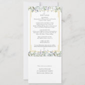 セージとライラックのグリーンが一つになった結婚式 招待状 (裏面)