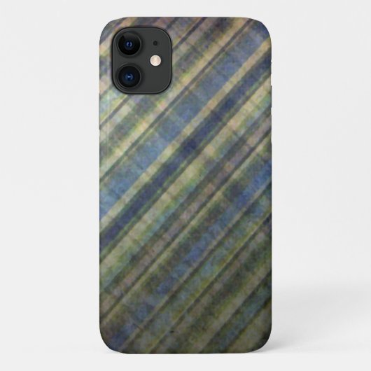 セージとラベンダーのストライプ Case-Mate iPhoneケース (裏面)