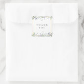 セージと薄紫フローラお願い スクエアシール (バッグ)