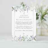 セージと薄紫フローラゲスト情報詳細 エンクロージャーカード (スタンド正面)