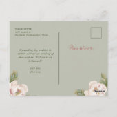 セージと赤面は私のブライドメイド提案になる ポストカード (裏面)