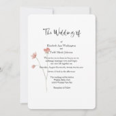 セージと赤面水の色結婚式招待状 招待状 (正面)