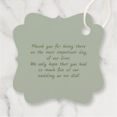 セージと赤面牡丹フローラありがとう結婚。 フェイバータグ (裏面)