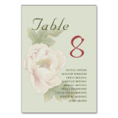 セージと赤面牡丹フローラゲスト名 テーブルナンバー (正面)