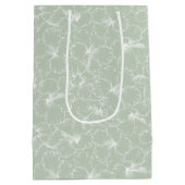 セージに咲くハイビスカスの花 ミディアムペーパーバッグ (裏面)