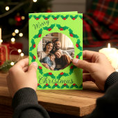 セージのクリスマスリースの写真 シーズンカード