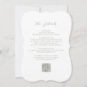 セージのスケッチヴィンテージフローリッシュモノグラム結婚ズ 招待状 (裏面)