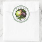 セージのゼリーのラベル付き縁どムスカンドプジャム ラウンドシール (バッグ)