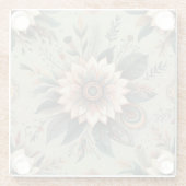 セージの花 ガラスコースター (裏面)