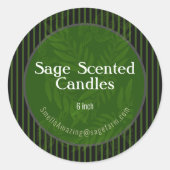 セージの香り ラウンドシール (正面)