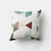 セージはっきりしたと白の幾何学的装飾用クッション クッション (裏面)