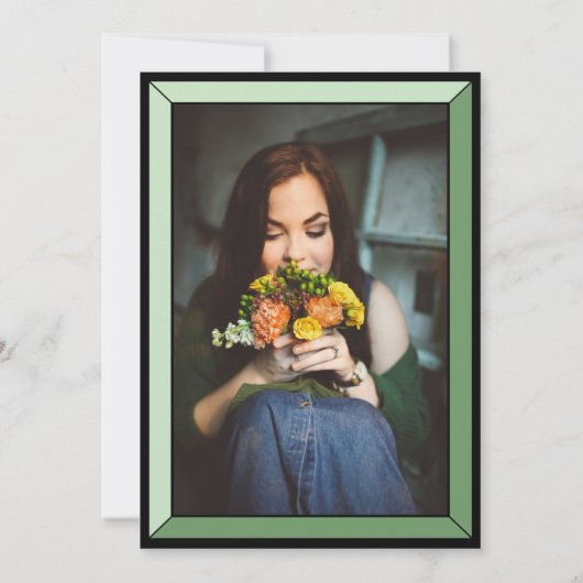 セージアールデコフォト誕生日サプライズパーティー 招待状 (裏面)