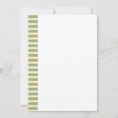 セージイエローの幾何学模様のウェディングシャワー招待状 招待状 (裏面)