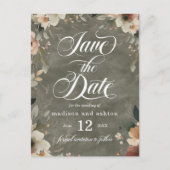 セージウィスパーコテージコアウェディング日付を保存 案内ポストカード (正面)