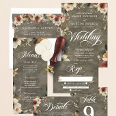 セージウィスパーコテージコアフローラリハーサルディナー インビテーションポストカード