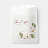 セージエレガントと赤面ピンク牡丹フローラ結婚ズ フェイバーバッグ (正面)